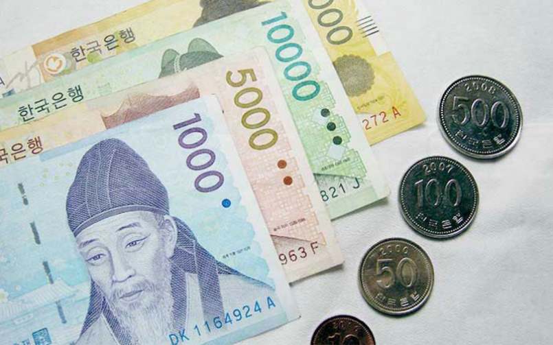 Những mệnh giá tiền Won Hàn Quốc