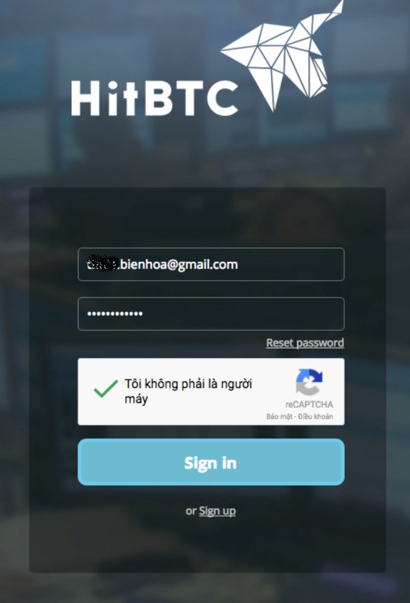 Hướng dẫn đăng ký trên sàn HitBTC